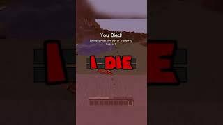 Minecraft, But I Can't TOUCH GRASS!  #shorts