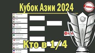 Кубок Азии по футболу. Кто вышел в 1/4? Результаты. Расписание. Сетка плей-офф.