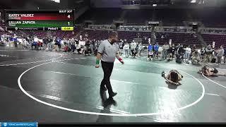 94 Lbs Semifinal - Lillian Zapata, Texas Vs Katey Valdez, Colorado 4aee