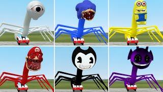 Shin Sonic Train,Water Eye Tower Train,Bendy Train,Minion Train Eater,Sprunki Train,Mario Train