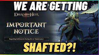 THIS IS BAD! Maintenance Settlement EXPLAINED DragonHeir Silent Gods