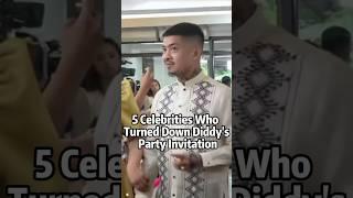 5 celebrities who turned down diddy ’s party invitation #celebrity #shortvideos