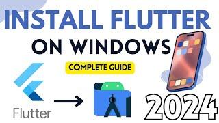 Install Flutter on Windows[2024]| Flutter Setup Tutorial | Flutter Installation in Android Studio