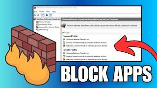 How To Block An Application in Windows 11 Firewall