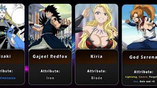 EVERY DRAGON SLAYER in FAIRY TAIL Anime and their Attributes