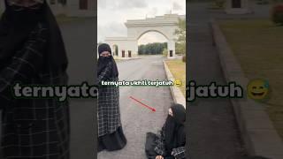 Masya Allah niat ingin membantu malah terjatuh ukhti bercadar