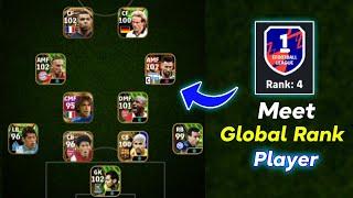 Meet Dennis Bernard Global Rank Player In eFootball 2024 Mobile || Battle Of 4-2-2-2 Formation 