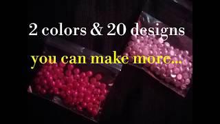 How to make designs out of beads.. Border designs and overall designs..