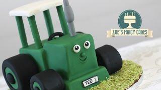 Tractor Ted cake tutorial : tractor birthday cake