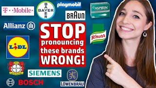 10 more German brands YOU pronounce WRONG! | Feli from Germany