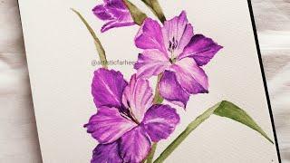 Gladiolus flower timelapse video