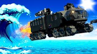 Tsunami Survival in a FLYING TANK SUBMARINE?! (Stormworks)