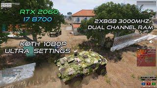 Arma 3 KOTH Ultra Settings 16GB RAM FPS Test | RTX 2060 | i7 8700