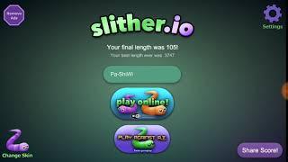 Играем вместе в Slither.io "Я Змея, и я убиваю змей"