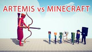 ARTEMIS vs MINECRAFT Team - Totally Accurate Battle Simulator TABS