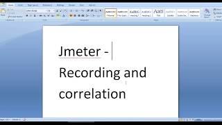 Performance Testing Expert   Jmeter recording and correlation in detail