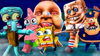 SpongeBob BEATS the SCARIEST Roblox Maps EVER!