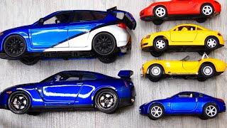 Diecast Cars of Different Sizes