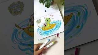 Washi tape illustration #illustration #washitape #scrapbooking #diycrafts #ytshorts #shorts #art
