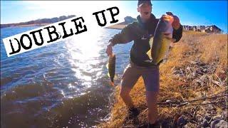 LATE Winter Bass Fishing in Omaha Nebraska!