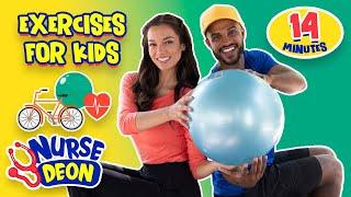 Exercises for Kids with Nurse Deon | Educational Health Videos for Kids