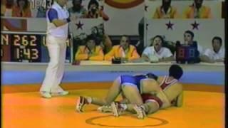 1984 Olympic Games   Freestyle Wrestling 82kg Final   Mark Schultz USA v Hideyuki Nagashima JPN