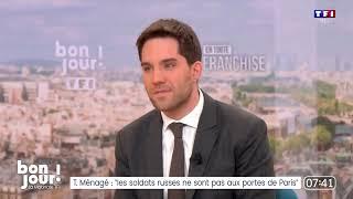 Thomas Ménagé : "Tout ce qui va dans le processus d'une paix est une bonne chose !" (TF1)