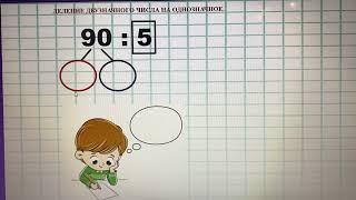 Деление двузначного числа на однозначное