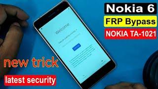 NOKIA 6 (TA-1021) FRP UNLOCK or GOOGLE ACCOUNT BYPASS EASY TRICK WITHOUT PC #ta1021frpbypass #ta1021