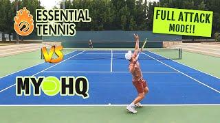 Playing VS ESSENTIAL TENNIS... but with a CATCH! (Tennis set mic'd up)