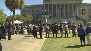 Hundreds rally at South Carolina Statehouse to save Denmark Technical College