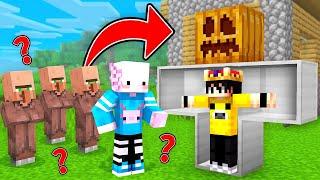 Minecraft'ta GOLEMİN İÇİNE SAKLANARAK SALAK KARDEŞİMİ TROLLEDİM!!