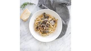 Bavette With Truffle Cream Mushrooms