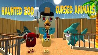 HAUNTED  ZOO CURSED ANIMALS  | Chicken gun