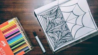 Freehand: Spider Web illusion Art |  || #2