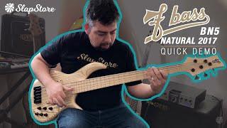 Quick Demo: F Bass BN5 Natural 2017 (ft. @riggoolmedo)