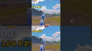 90-FPS Vs 120- FPS  Wait For End  #pubgmobile #pubgshorts #shorts