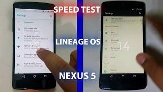 Nexus 5 Speed Test : Lineage OS 14.1 vs 15!