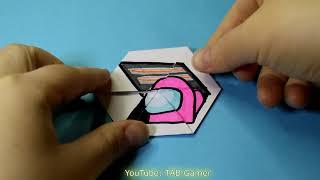 Never Ending Card AMONG US Transformations / Endless Card Tutorial / Бесконечная открытка Амонг Ас