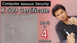 X509 Certificate explained in hindi || Computer network security