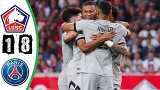 LILLE VS PSG LIVE today 8-1 all extended highlights  2022/23