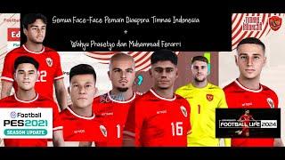 Update Face Timnas Indonesia  DIASPORA Terbaru Wahyu Prasetyo/Ferarri - PES 2021-Football life 2024