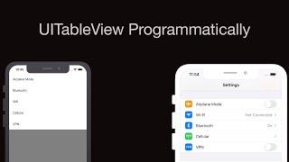 UITableView Programmatically (Swift 5, Xcode 11)