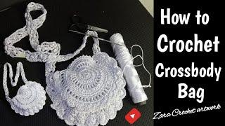 How to Crochet Crossbody Bag | Crochet Crossbody Bag Tutorial