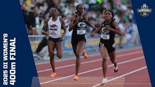 Women's 400m final - 2025 NCAA outdoor track and field championships