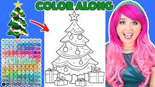 Color a Christmas Tree Picture With Me | COLOR ALONG WITH KIMMI