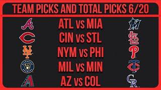 MLB Picks Today 6/20/25 | MLB Picks & Predictions Today 6/20/25