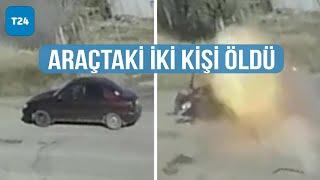 Rus tankı sivil aracı vurdu