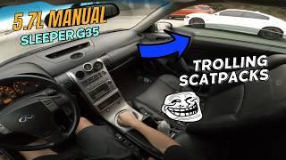 Finally Driving My V8 Swapped Infiniti G35 Again (POV) Full Throttle Pulls | Live Reaction!