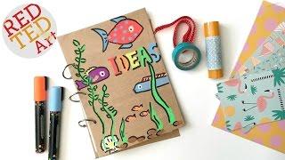 Easy SMASH BOOK DIY - How to make a Journal Tutorial - Scrapbooking - DIY Art Books